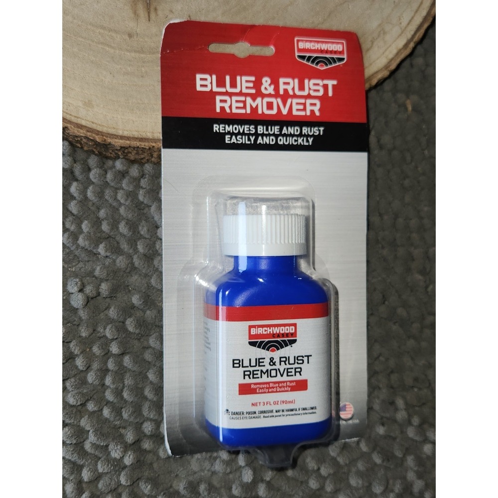 Birchwood Casey Fast Acting Blue,Rust Remover for Gun Cleaning, 3 oz ,90ml.